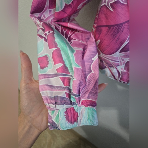 Nike Tropical/Floral Print Windbreaker Jacket - Picture 4 of 8